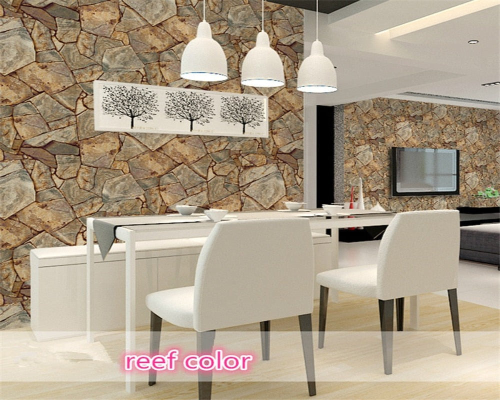 3D Wallpaper Stone Pattern